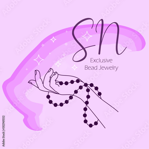 Logo for beeds jewelery store 