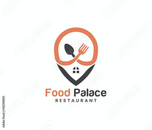 Home Food logo, restaurant logo healthy food chef