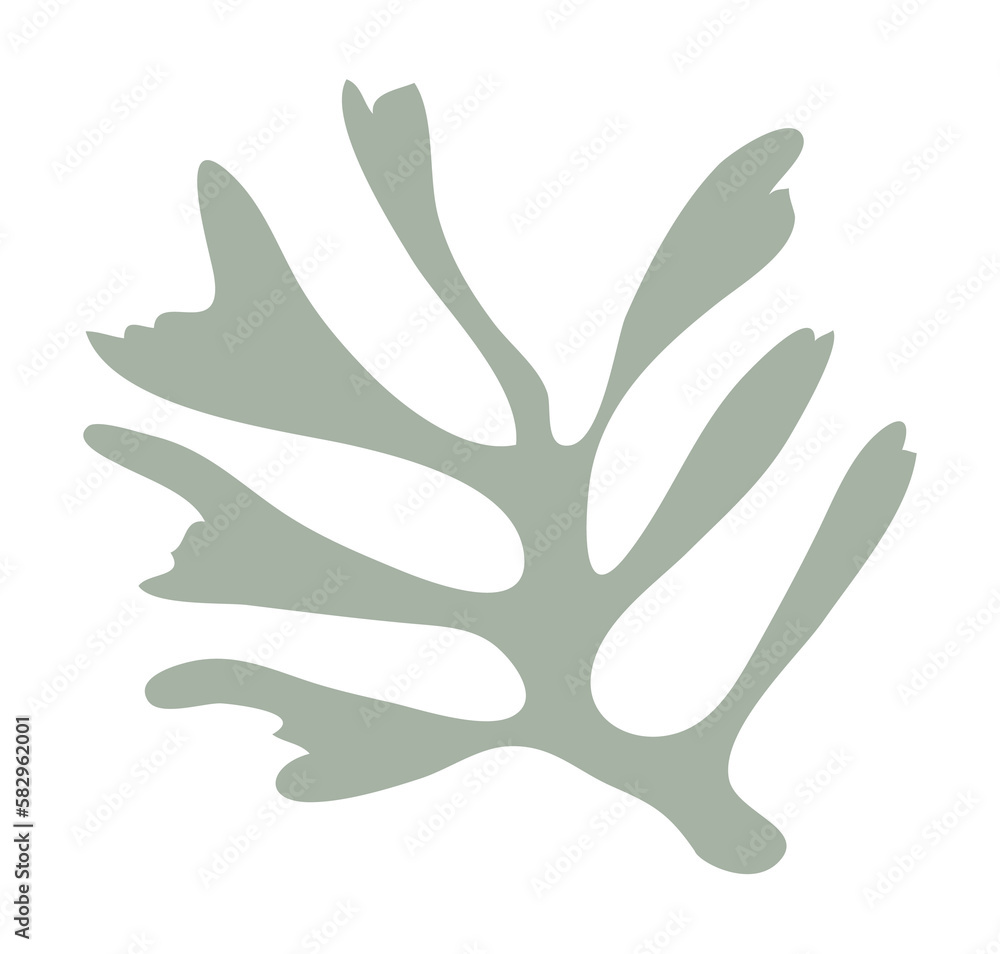 Leaf shape matisse style Leaf shape matisse style