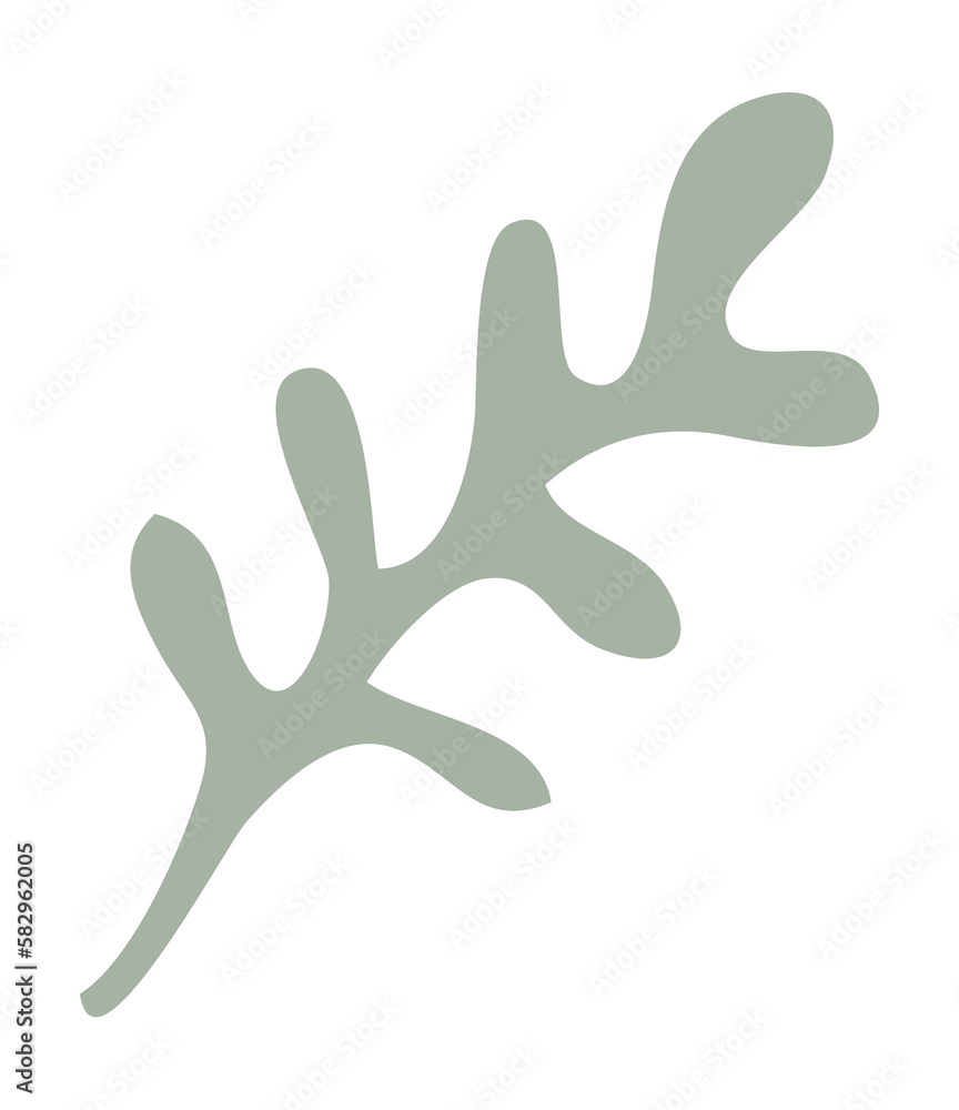 Obraz premium Leaf shape matisse style