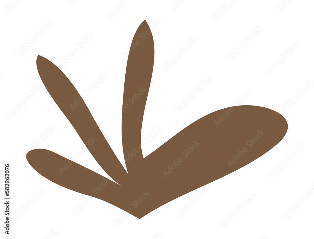 Leaf shape matisse style Leaf shape matisse style