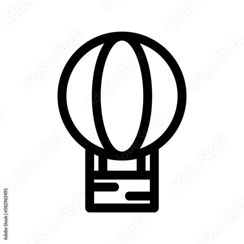 air balloon icon or logo isolated sign symbol vector illustration - high-quality black style vector icons 