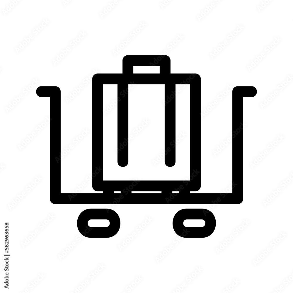 airport trolley icon or logo isolated sign symbol vector illustration - high-quality black style vector icons
airport trolley icon or logo isolated sign symbol vector illustration - high-quality black style vector icons