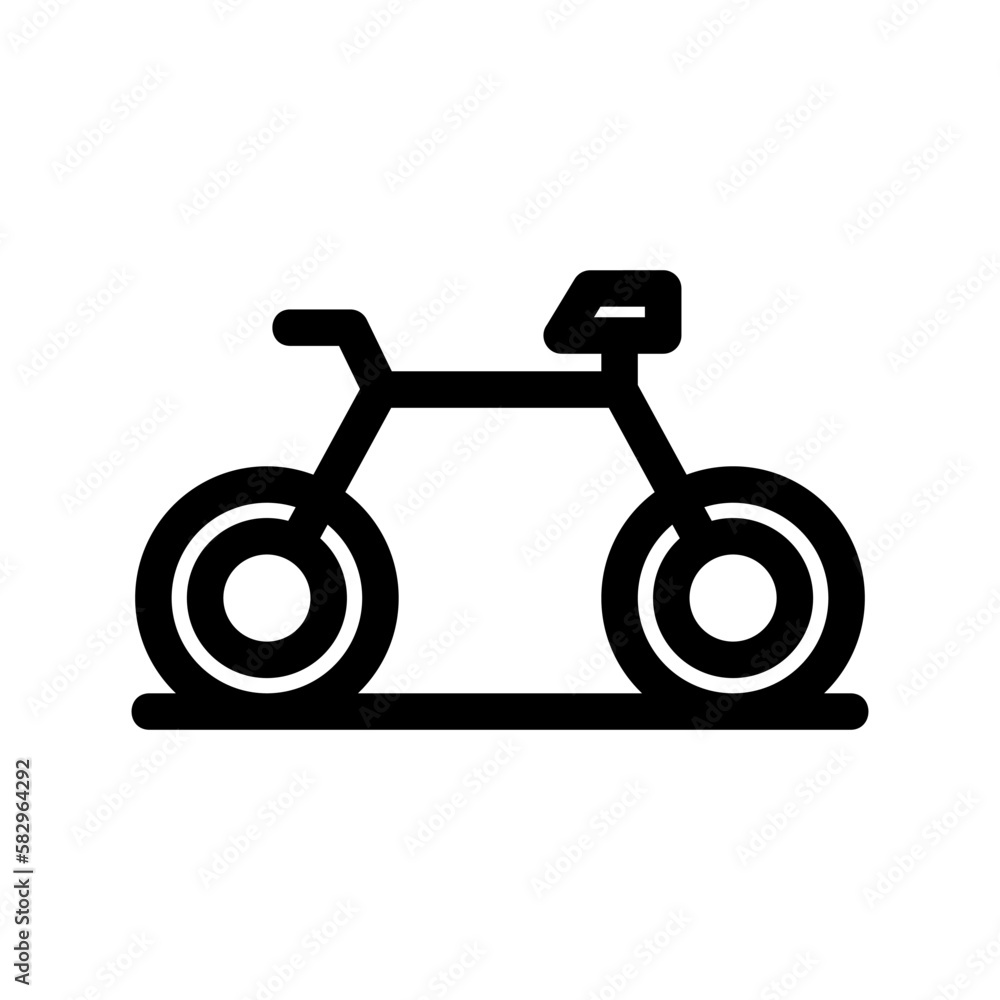 bicycle icon or logo isolated sign symbol vector illustration - high-quality black style vector icons
