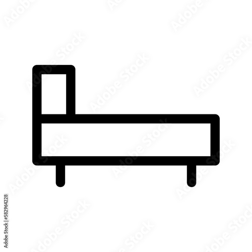 bed icon or logo isolated sign symbol vector illustration - high-quality black style vector icons 