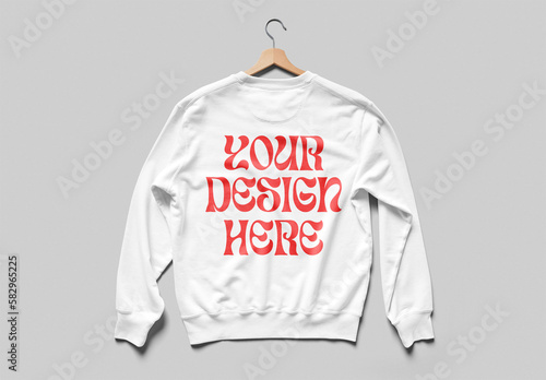 Mockup of customizable long sleeve top available against customizable color and transparent background