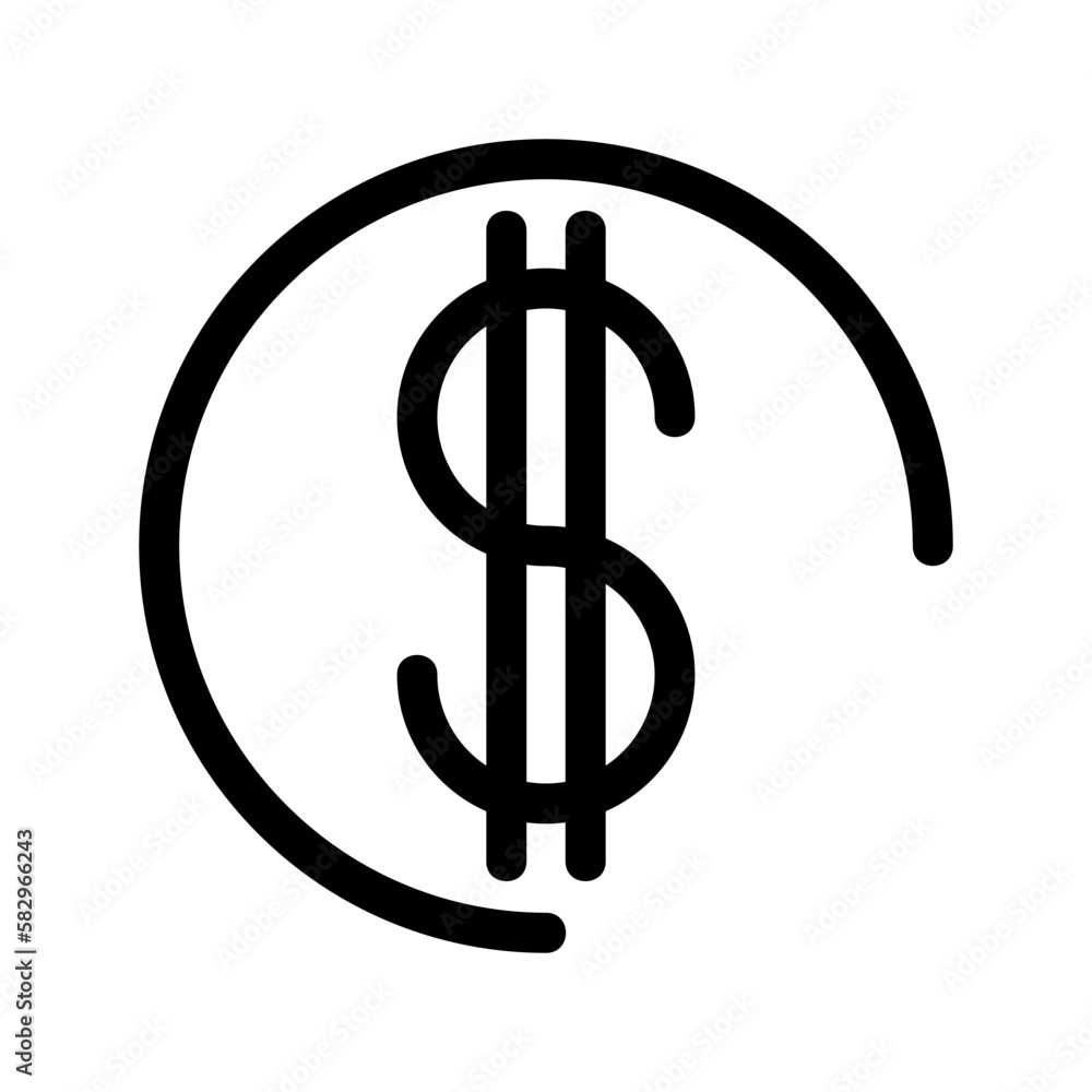 Obraz premium currency icon or logo isolated sign symbol vector illustration - high-quality black style vector icons 