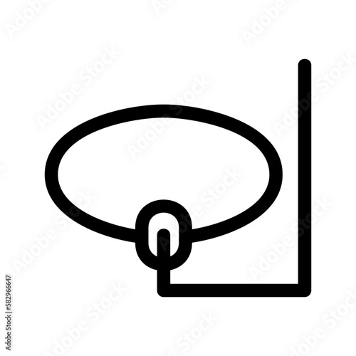 Fototapeta Naklejka Na Ścianę i Meble -  diving mask icon or logo isolated sign symbol vector illustration - high-quality black style vector icons
