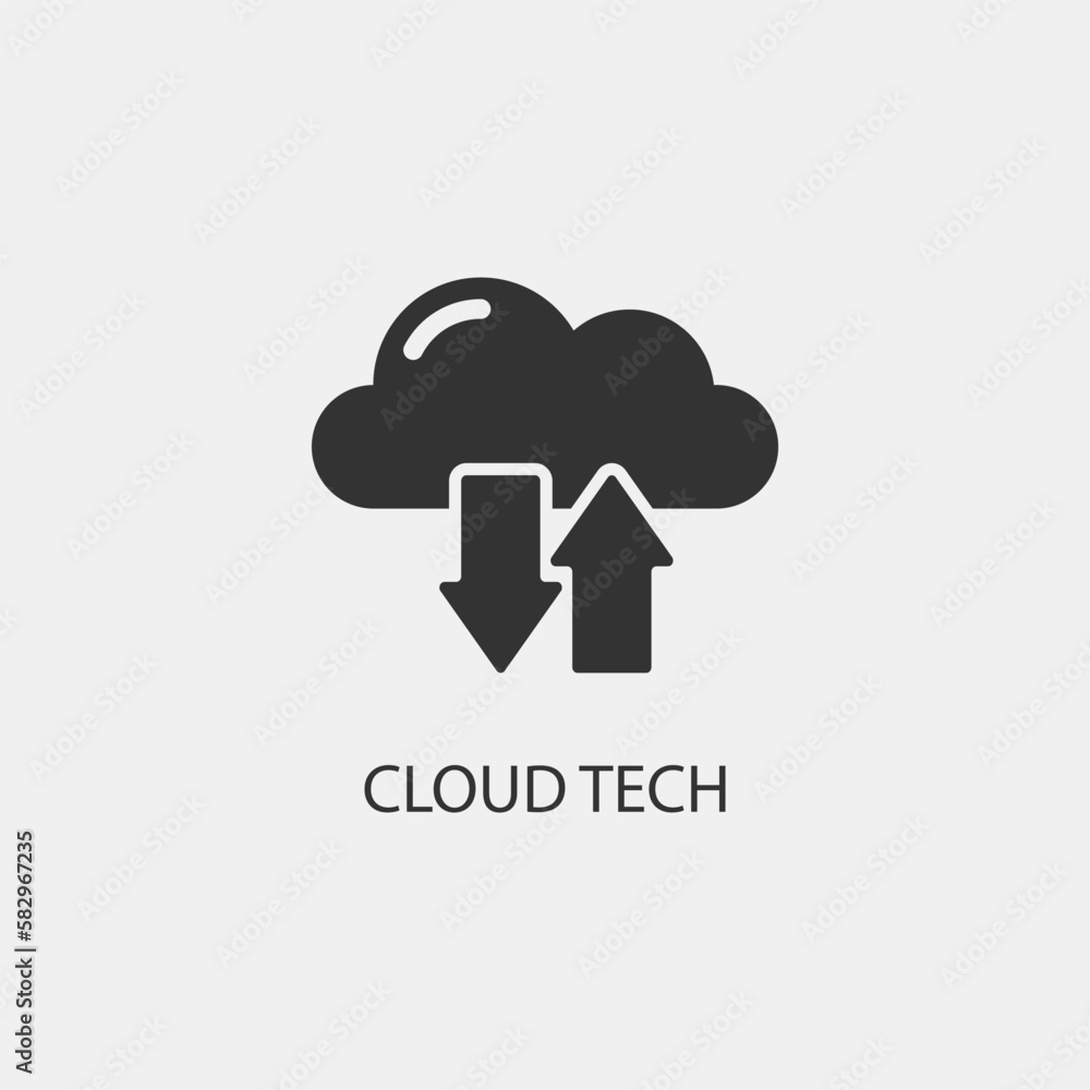 Hosting vector icon illustration sign Hosting vector icon illustration sign