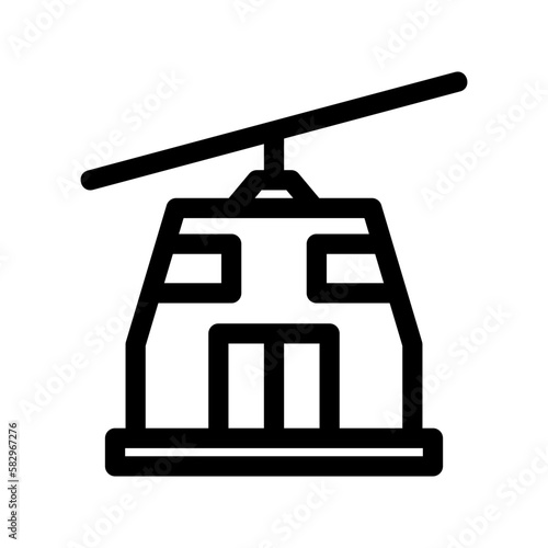 funicular icon or logo isolated sign symbol vector illustration - high-quality black style vector icons
