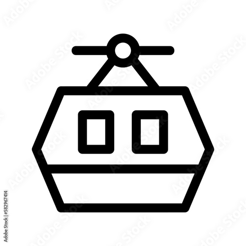funicular icon or logo isolated sign symbol vector illustration - high-quality black style vector icons
