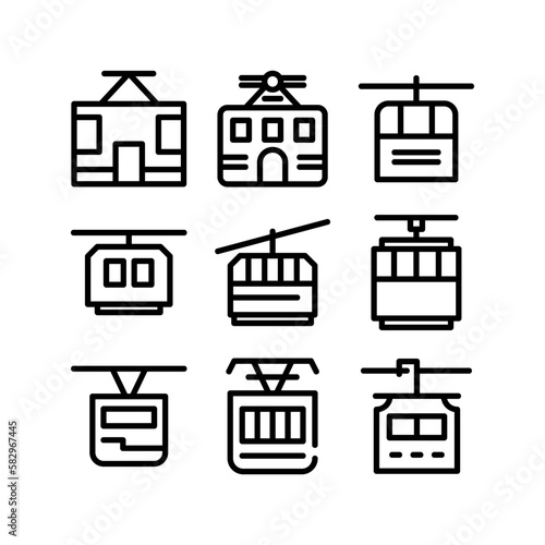 funicular icon or logo isolated sign symbol vector illustration - high-quality black style vector icons
