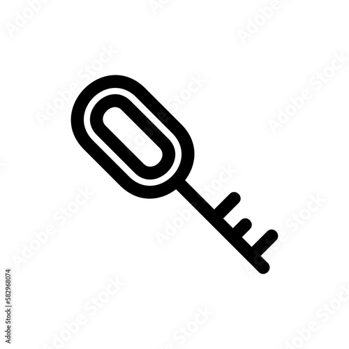 hotel key icon or logo isolated sign symbol vector illustration - high-quality black style vector icons 
