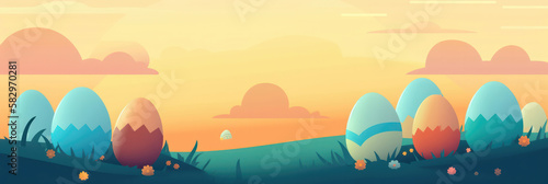 Easter Simplicity: A Minimalistic Background for Your Easter Design