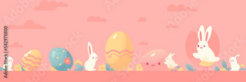 Easter Simplicity: A Minimalistic Background for Your Easter Design