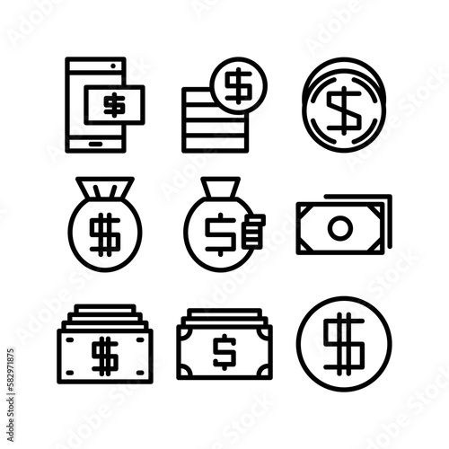 money icon or logo isolated sign symbol vector illustration - high-quality black style vector icons 