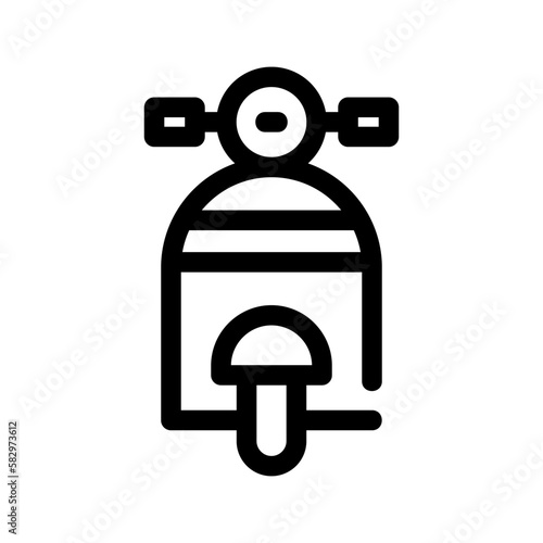 scooter icon or logo isolated sign symbol vector illustration - high-quality black style vector icons 