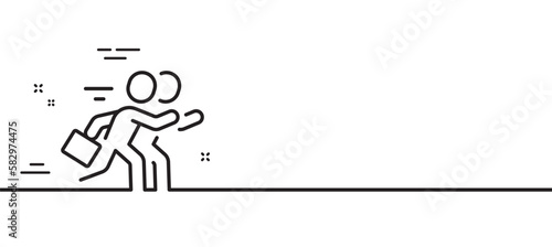 Ð¡ompetition line icon. Business labor sign. Hire job symbol. Minimal line illustration background. Ð¡ompetition line icon pattern banner. White web template concept. Vector