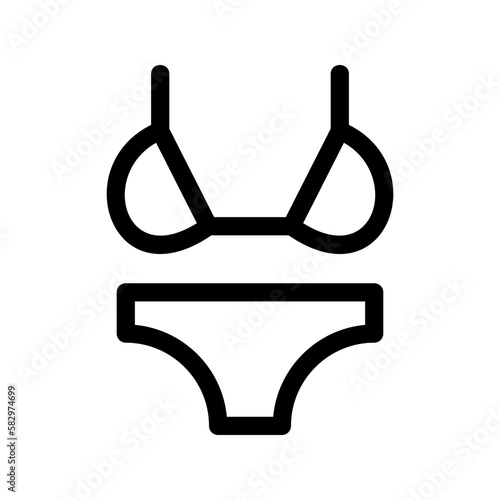 swimsuit icon or logo isolated sign symbol vector illustration - high-quality black style vector icons
