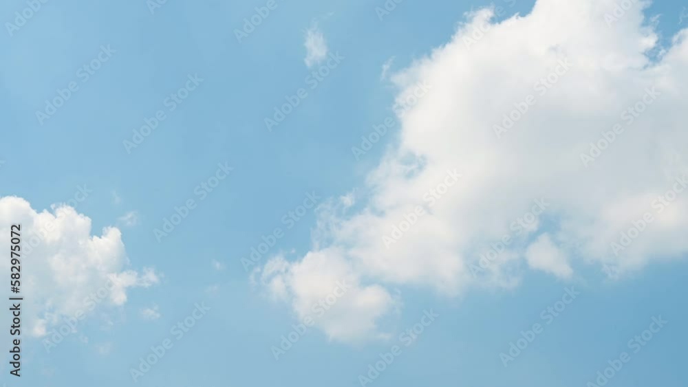 Timelapse of beautiful blue sky and white cloud with 4k resolution. The environment in the natural world. Timelapse of beautiful blue sky and white cloud with 4k resolution. The environment in the natural world.
