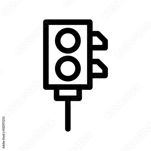 traffic lights icon or logo isolated sign symbol vector illustration - high-quality black style vector icons  © mochammad