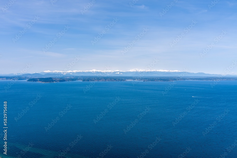 The Olympic Mountains and the Puget Sound