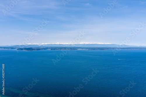 The Olympic Mountains and the Puget Sound
