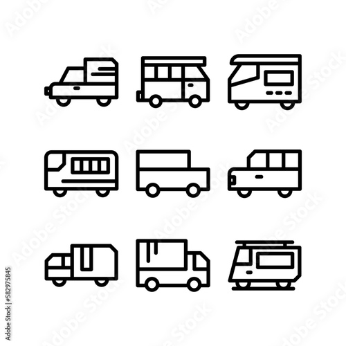 vehicle icon or logo isolated sign symbol vector illustration - high-quality black style vector icons 