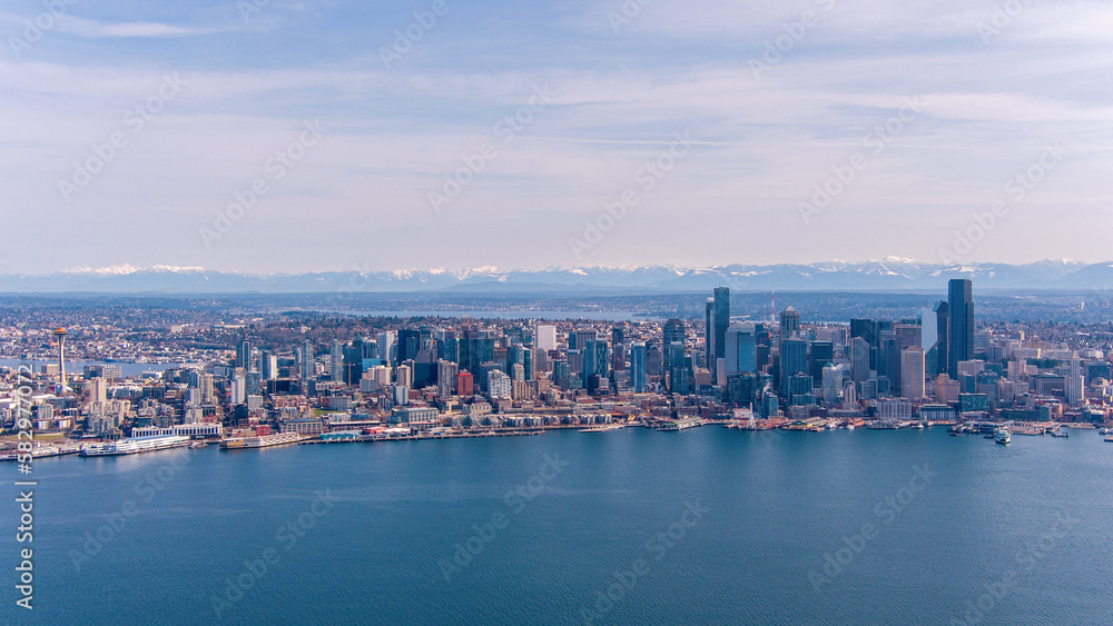 Obraz premium Seattle Skyline & Elliot Bay