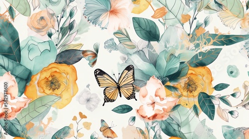 Romantische Schmetterlinge, made by Ai, Ai-Art