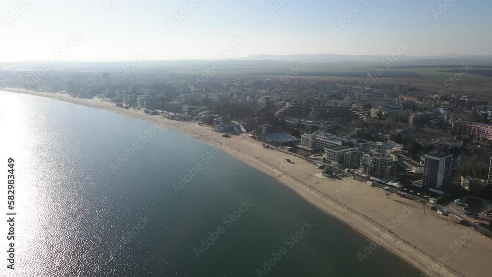 Amazing Aerial view of resort of Sunny Beach, Burgas Region, Bulgaria Amazing Aerial view of resort of Sunny Beach, Burgas Region, Bulgaria