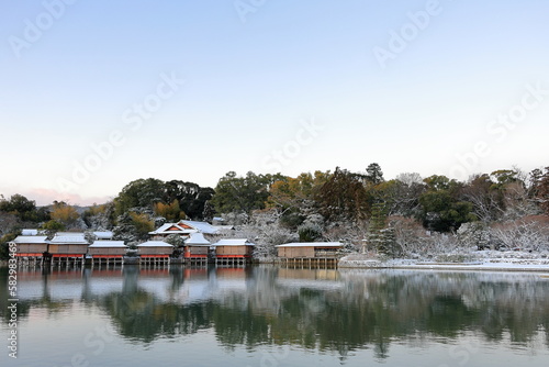 京都 長岡天満宮の冬景色 © YASUHIRO SHIRATANI