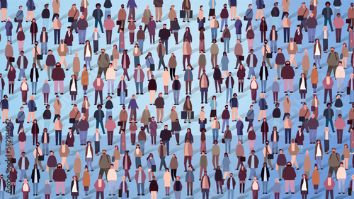multiethnic people group mix race men women crowd in casual clothes standing together diversity multiculturalism