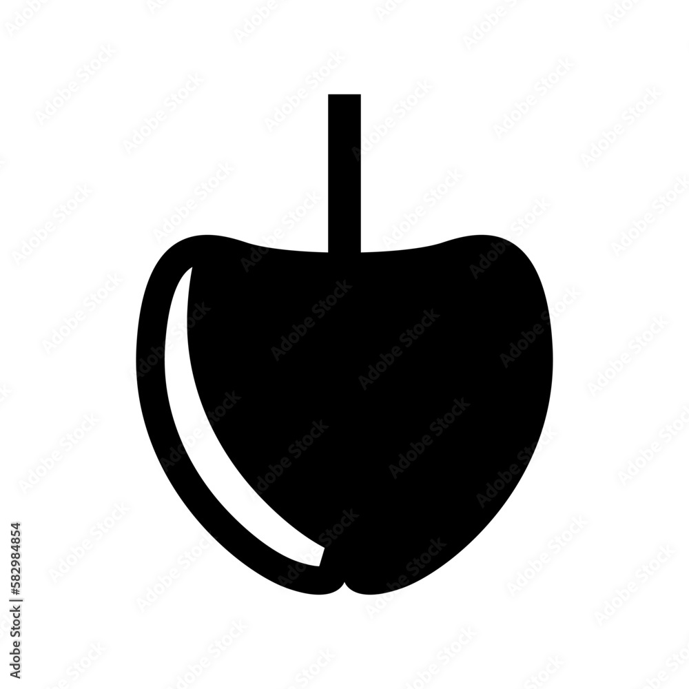 Obraz premium apple icon or logo isolated sign symbol vector illustration - high quality black style vector icons