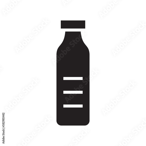 bottle icon or logo isolated sign symbol vector illustration - high quality black style vector icons 