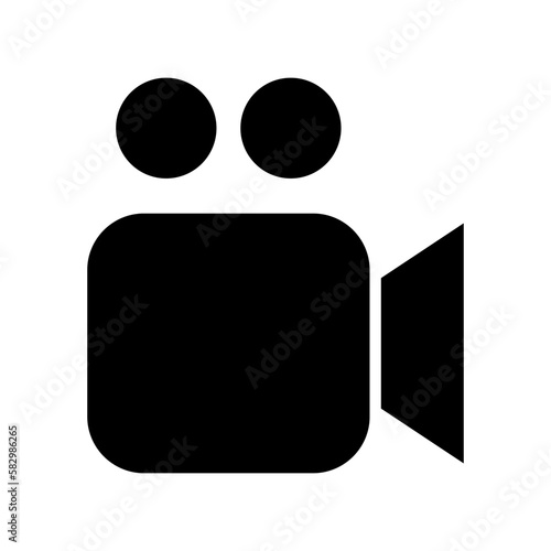 video camera icon or logo isolated sign symbol vector illustration - high quality black style vector icons 