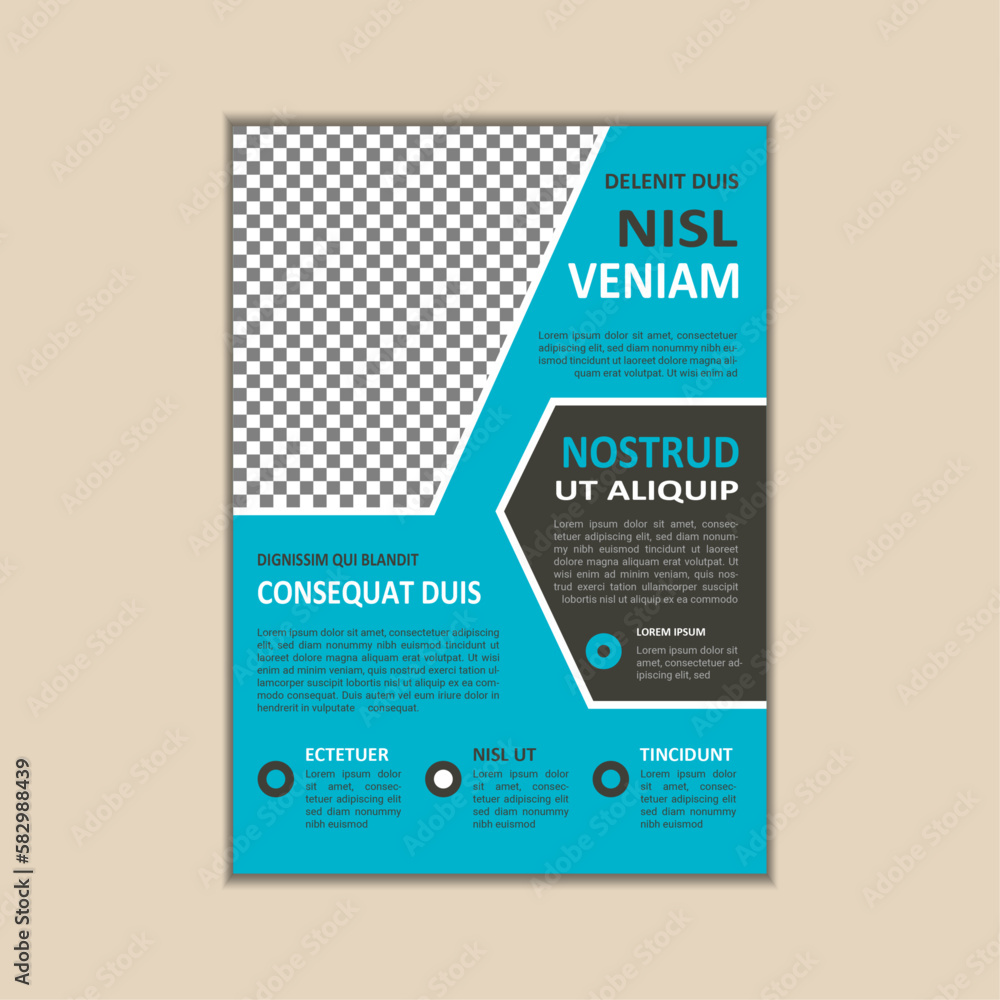 The corporate business flyer template is simple and clean a4 size with bleed vector design The corporate business flyer template is simple and clean a4 size with bleed vector design