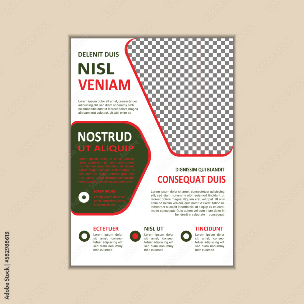 The corporate business flyer template is simple and clean a4 size with bleed vector design The corporate business flyer template is simple and clean a4 size with bleed vector design