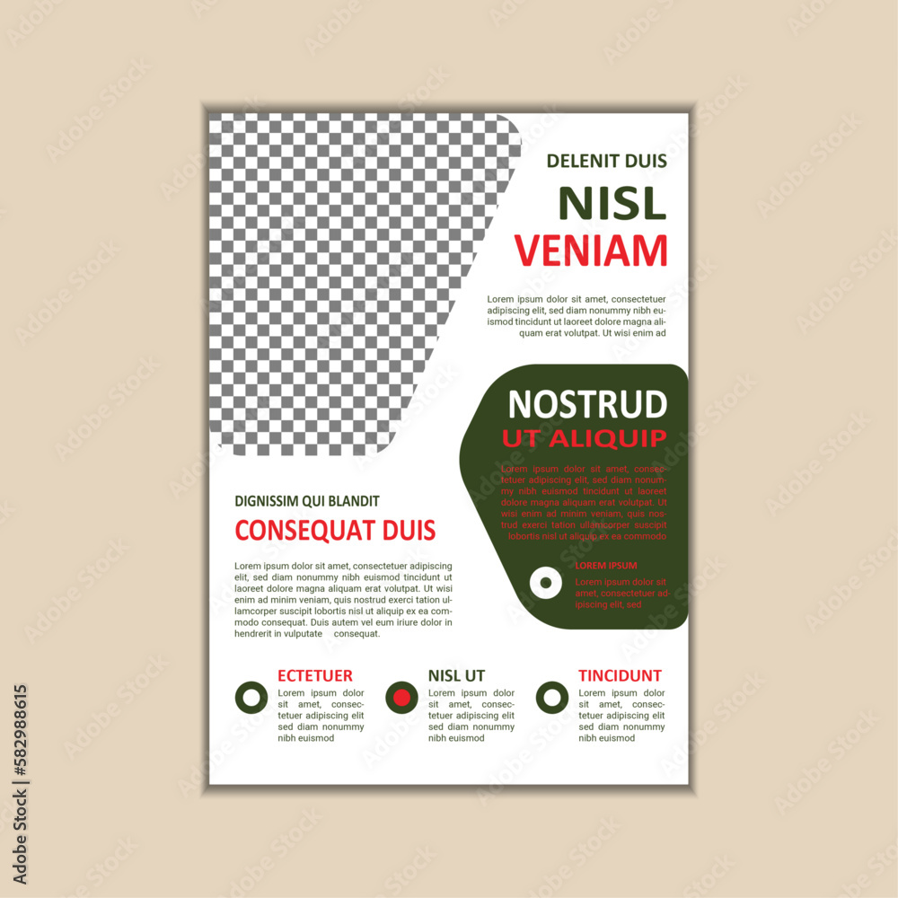 The corporate business flyer template is simple and clean a4 size with bleed vector design The corporate business flyer template is simple and clean a4 size with bleed vector design