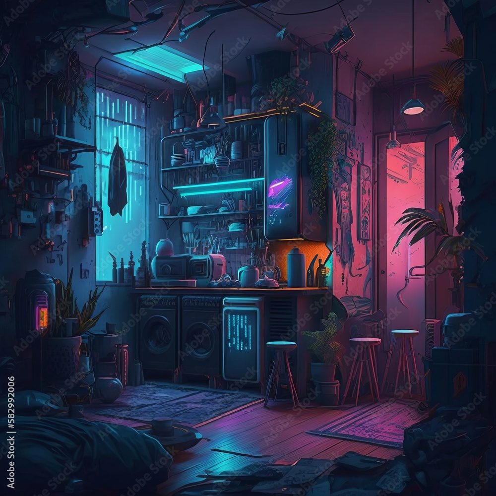 interior of the house Generative AI interior of the house Generative AI