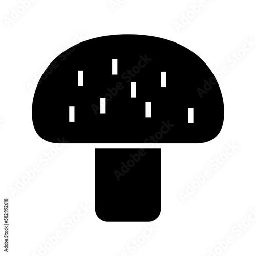 mushroom icon or logo isolated sign symbol vector illustration - high quality black style vector icons
