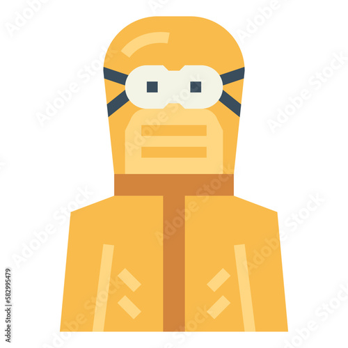 hazmat flat icon style