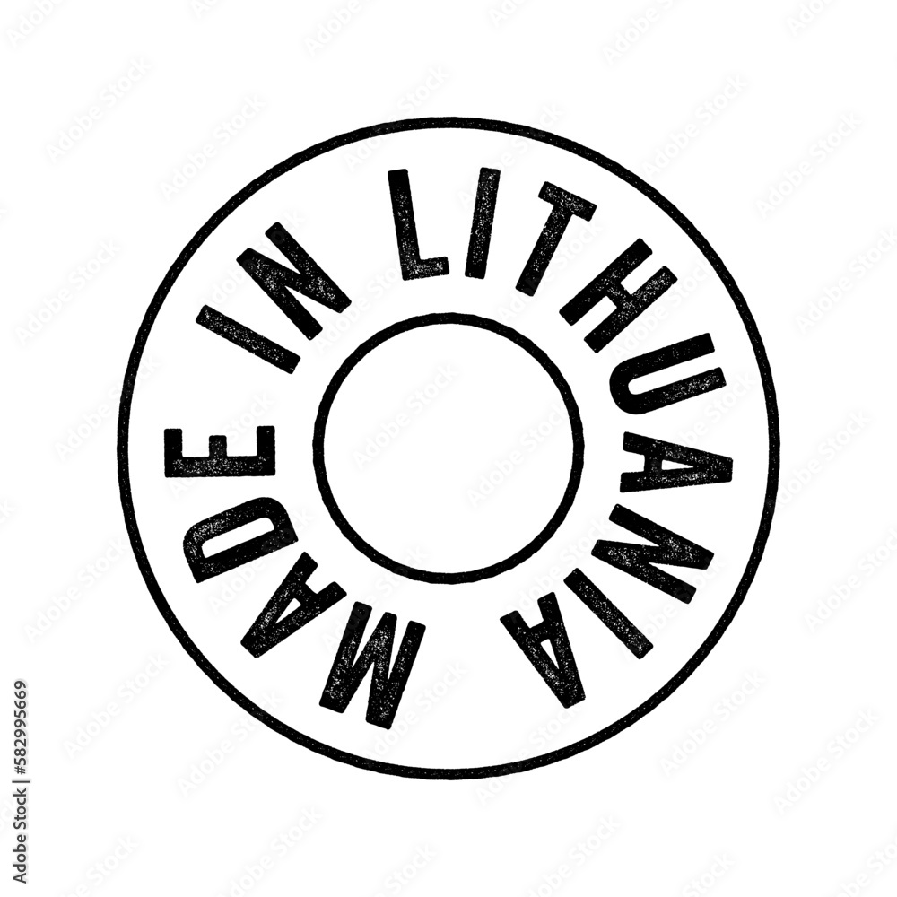 Made in Lithuania text emblem stamp, concept background Made in Lithuania text emblem stamp, concept background