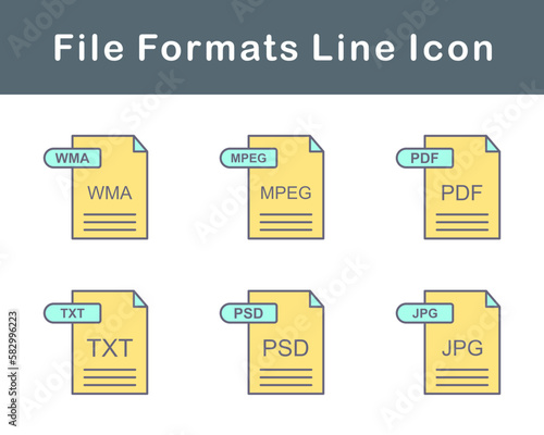 File Formats Vector Icon Set