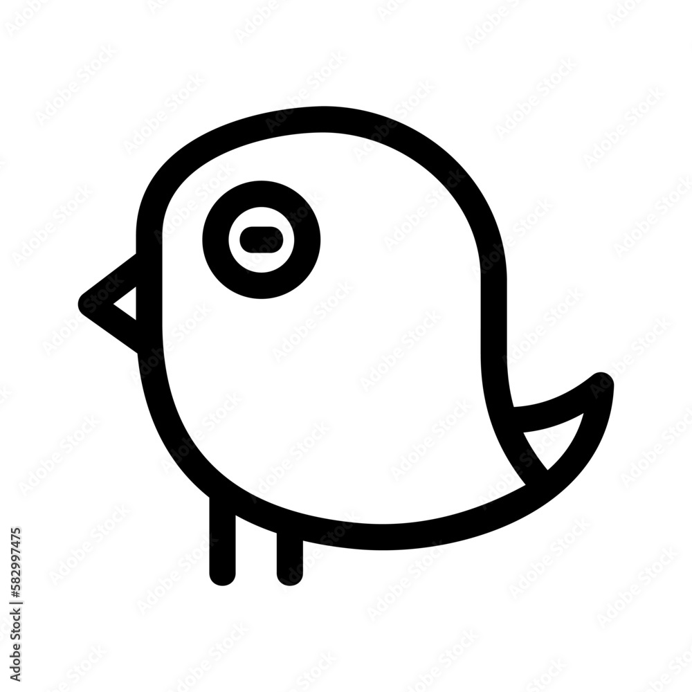 bird icon or logo isolated sign symbol vector illustration - high quality black style vector icons
