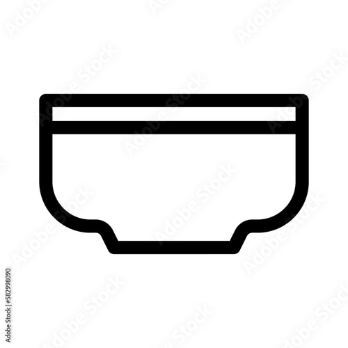 bowl icon or logo isolated sign symbol vector illustration - high quality black style vector icons 