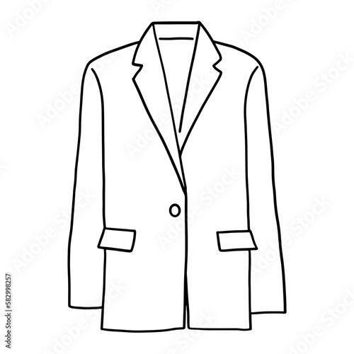 blazer jacket hand drawn
