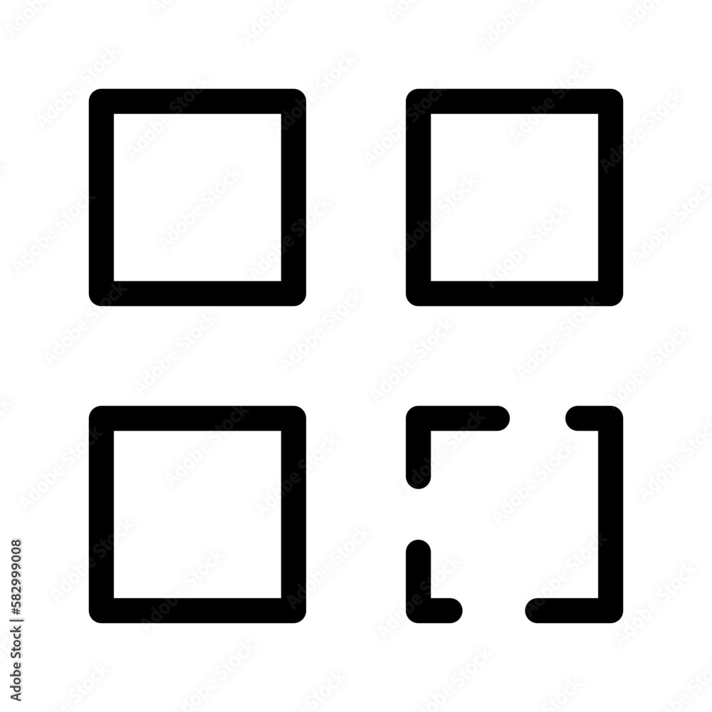 Qr Code Icon Vector Symbol Design Illustration Qr Code Icon Vector Symbol Design Illustration