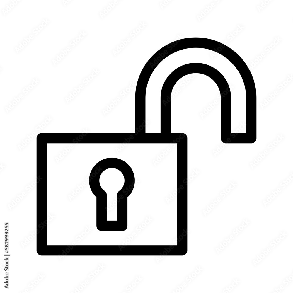 Unlock Icon Vector Symbol Design Illustration Unlock Icon Vector Symbol Design Illustration