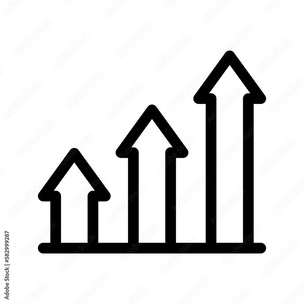 Increase Icon Vector Symbol Design Illustration Increase Icon Vector Symbol Design Illustration